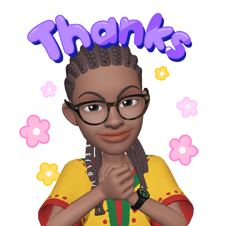 Custom avatar saying thanks