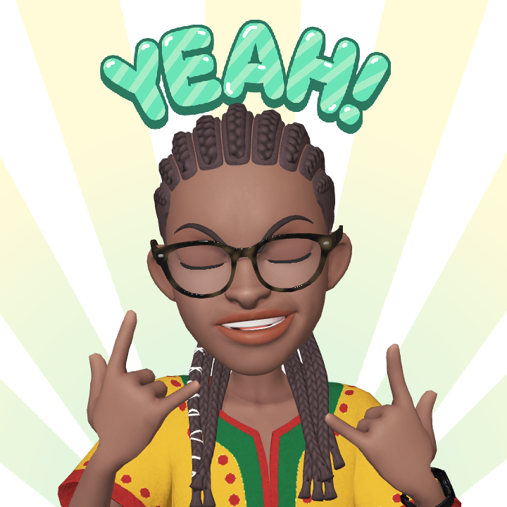 Custom avatar saying yeah