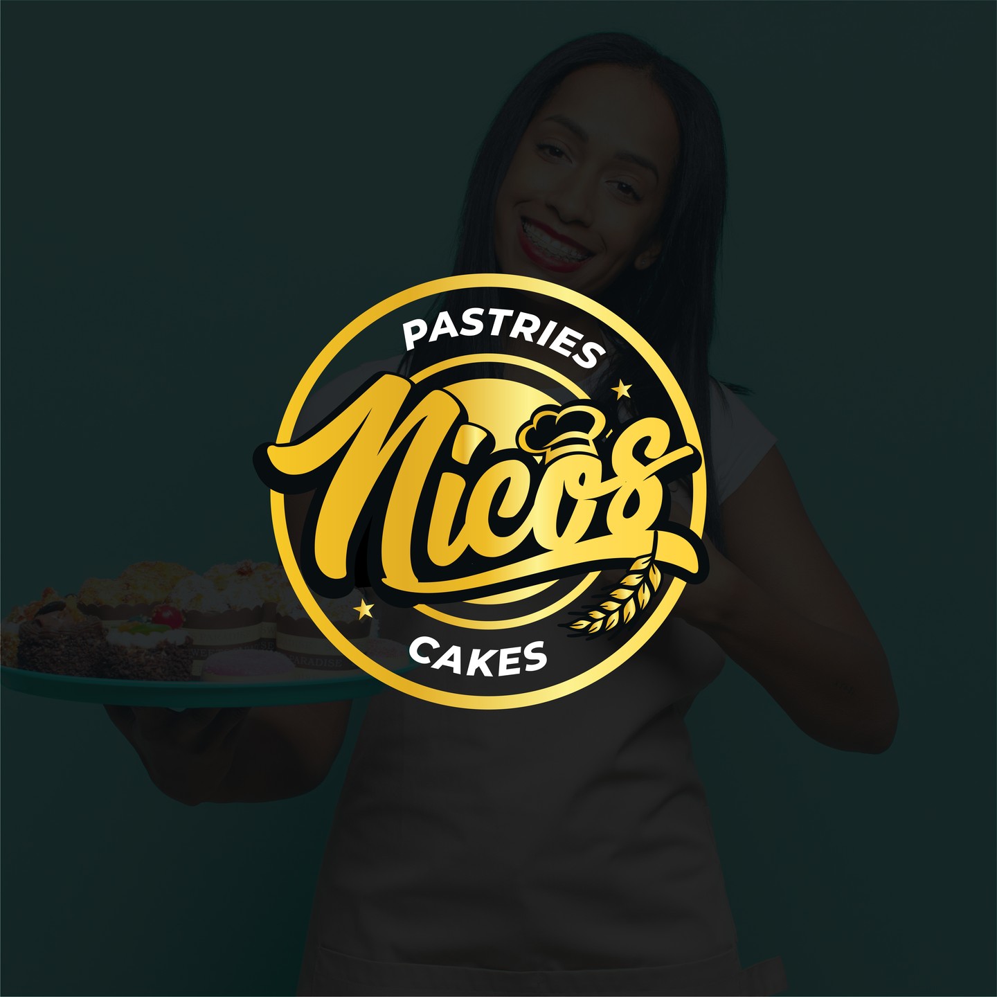 Micos Pastries and Cakes identity