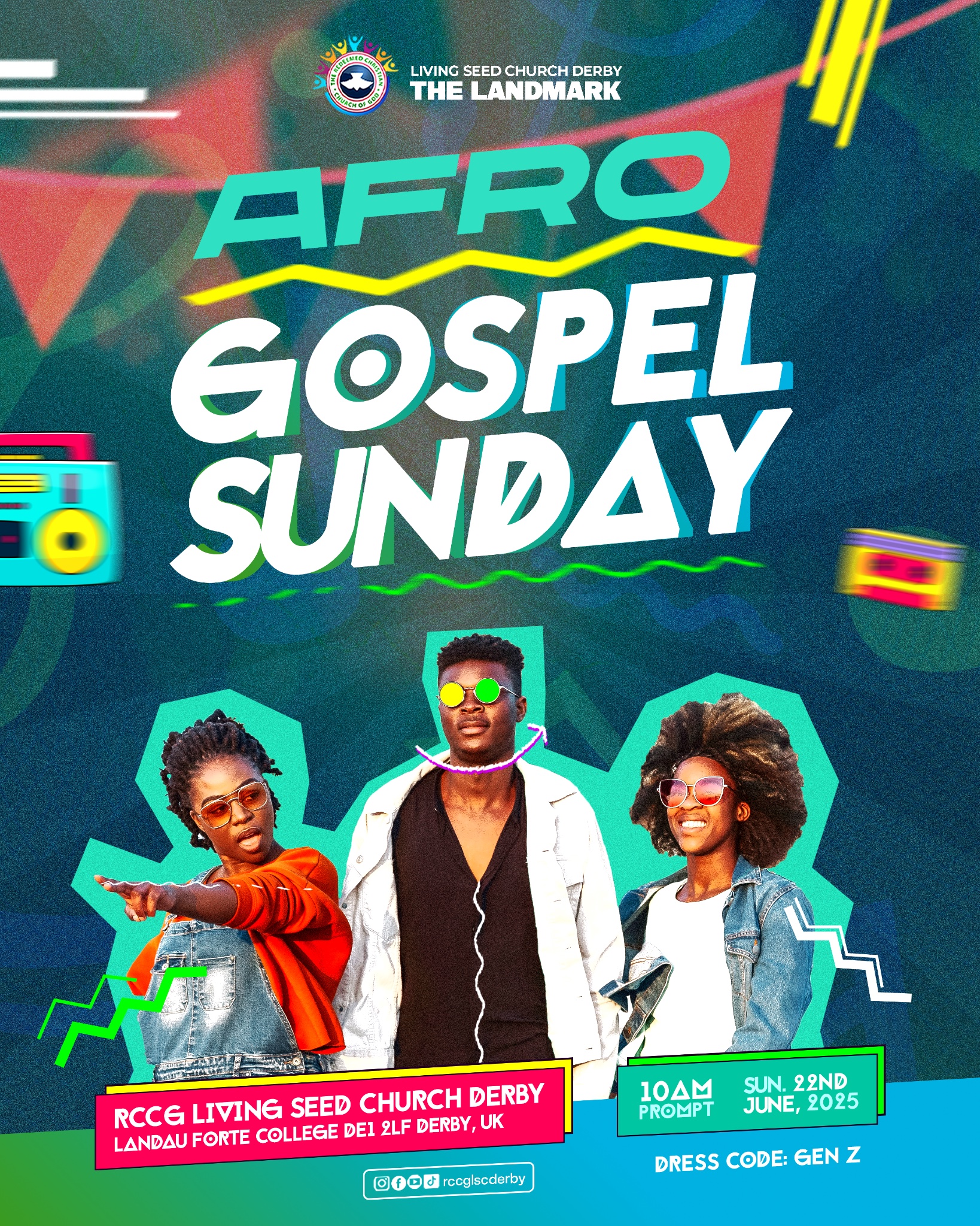 Afro Gospel Sunday poster