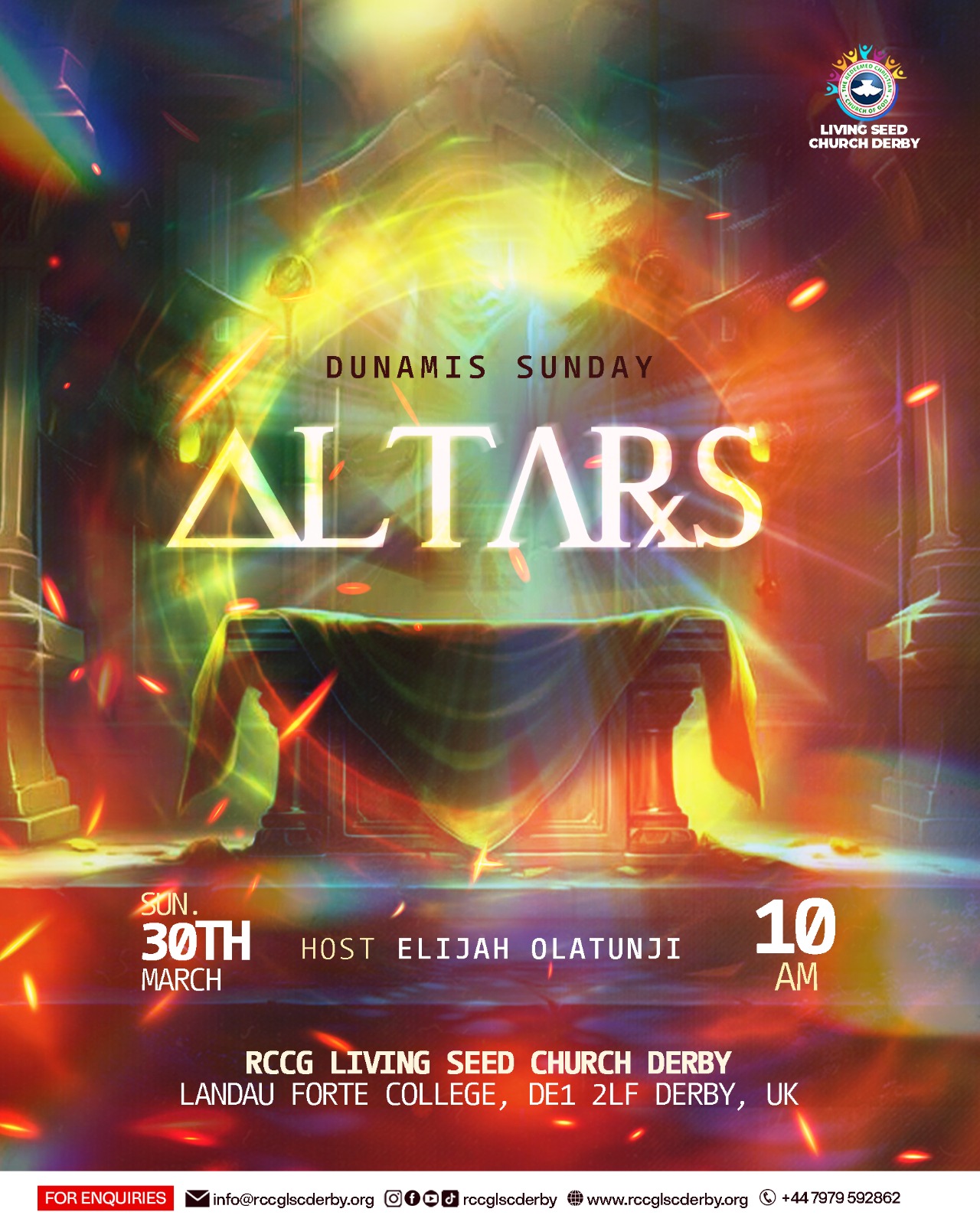 Altars event poster